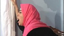 Girl in pink hijab fucked hard
