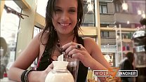 Cute Amel Annoga sucks his cock before getting her bald pussy & asshole fucked!  wolfwagner.com